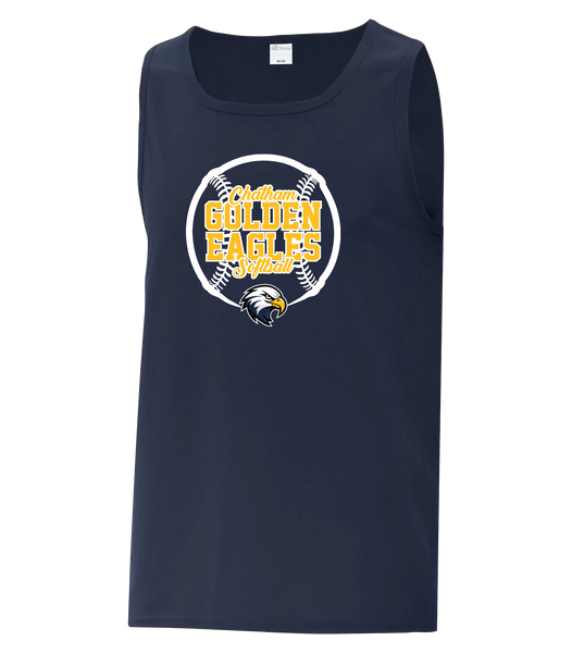 Chatham Golden Eagles Softball Adult Cotton Tank Top