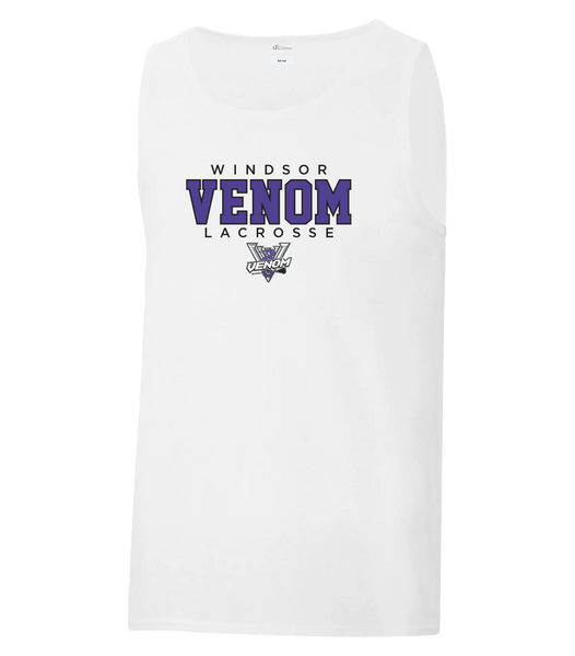Windsor Venom Lacrosse Adult Cotton Tank Top with Printed Logo