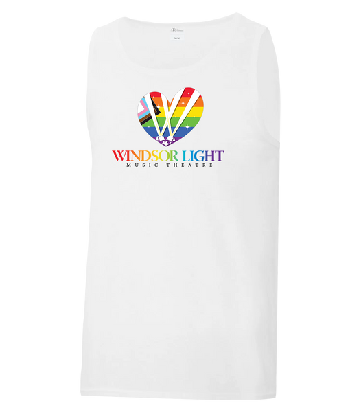 Windsor Light Music Theatre Pride Youth Cotton Tank with Printed logo