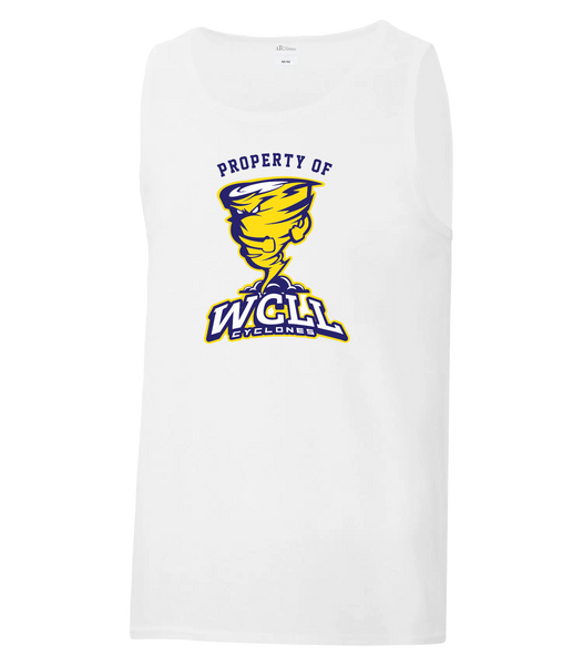 "Property of WCLL" Adult Cotton Tank Top with Printed Logo