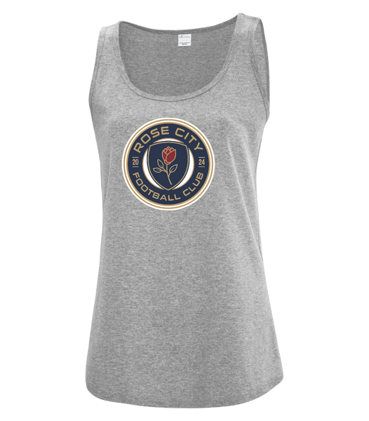 Rose City Football Club Ladies Flowy Racerback Tank with Printed Logo