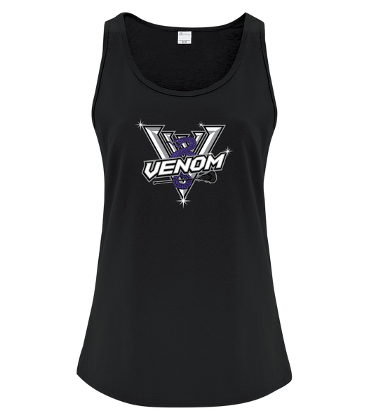 Venom WMSL Ladies Cotton Tank Top with Printed Logo
