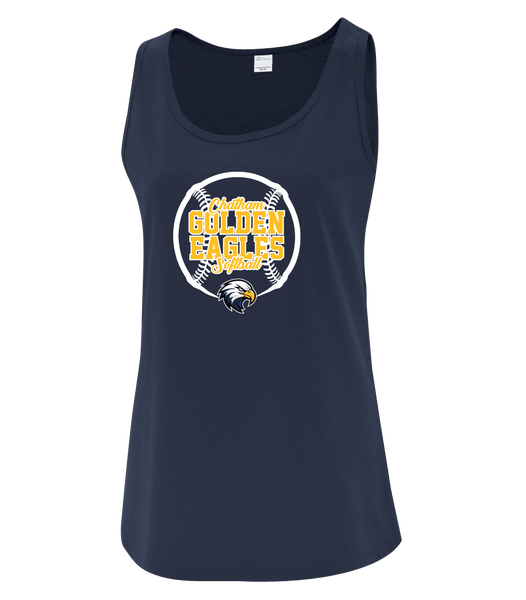 Chatham Golden Eagles Softball Ladies Cotton Tank Top