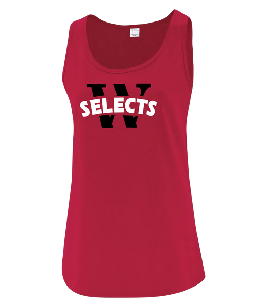 Selects Ladies Cotton Tank with Printed logo