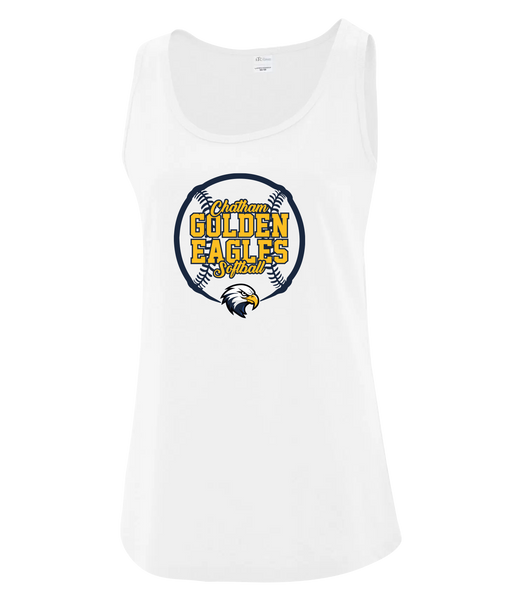 Chatham Golden Eagles Softball Ladies Cotton Tank Top