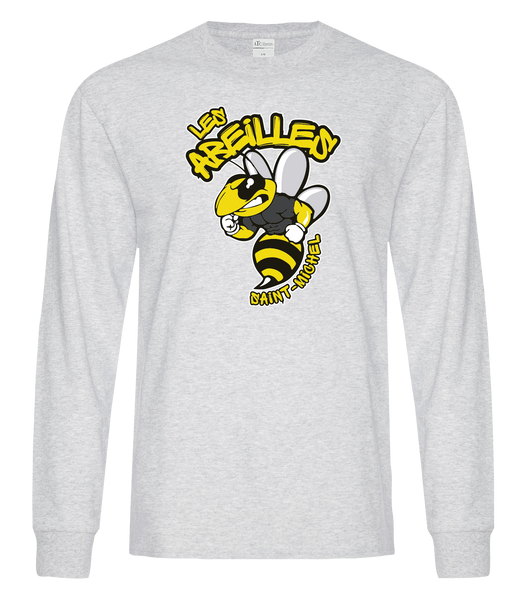 Les Abeilles Saint-Michel Adult Cotton Long Sleeve with Printed Logo