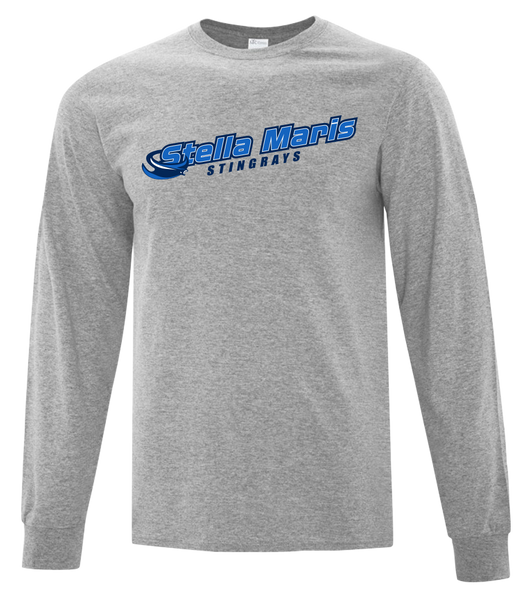 Stella Maris Stingrays Adult Cotton Long Sleeve with Printed Logo