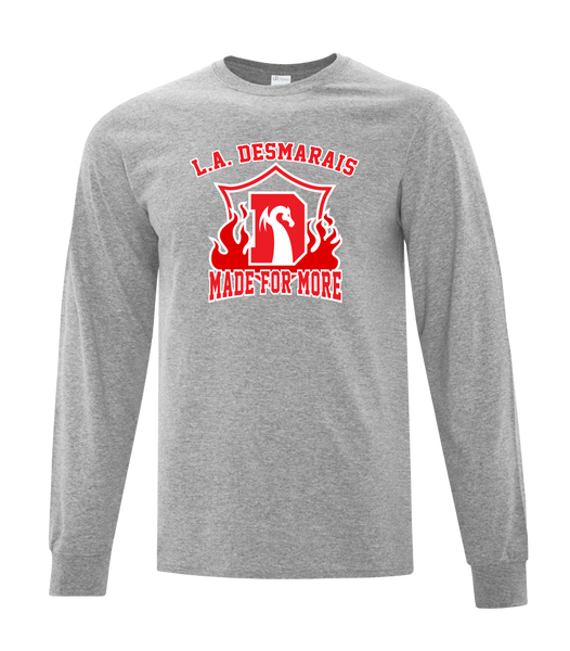 LAD "Made for More" Adult Cotton Long Sleeve with Printed Logo