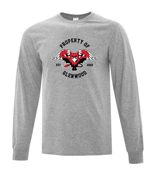 Glenwood Youth Cotton Long Sleeve with Printed Logo