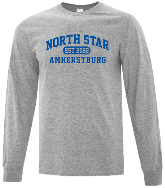 North Star Amherstburg Adult Cotton Long Sleeve with Printed Logo