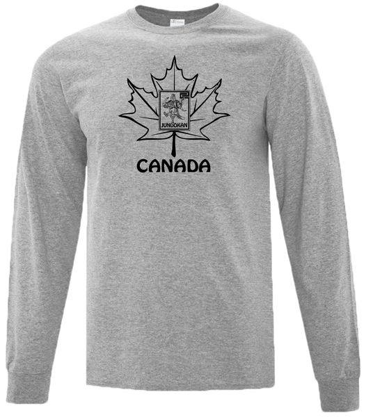 Lakeshore Karate Canada Adult Cotton Long Sleeve with Printed Logo
