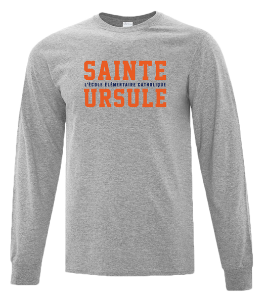 Sainte-Ursule Block Letters Youth Cotton Long Sleeve with Printed Logo