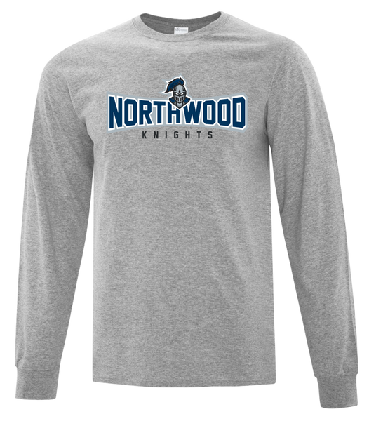 Northwood Knights Adult Cotton Long Sleeve with Printed Logo