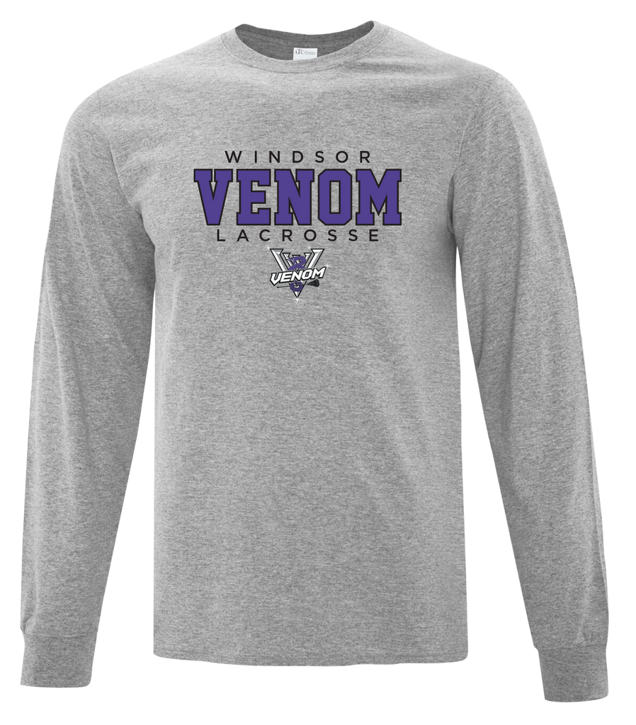 Windsor Venom Lacrosse Youth Cotton Long Sleeve with Printed Logo