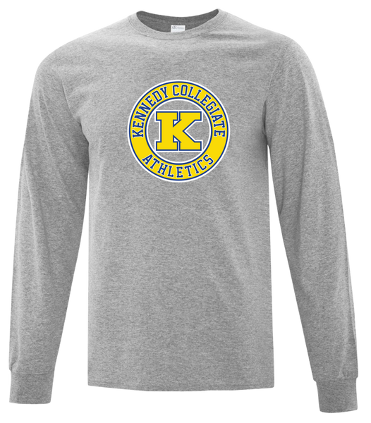 Kennedy Athletics Adult Cotton Long Sleeve with Printed Logo