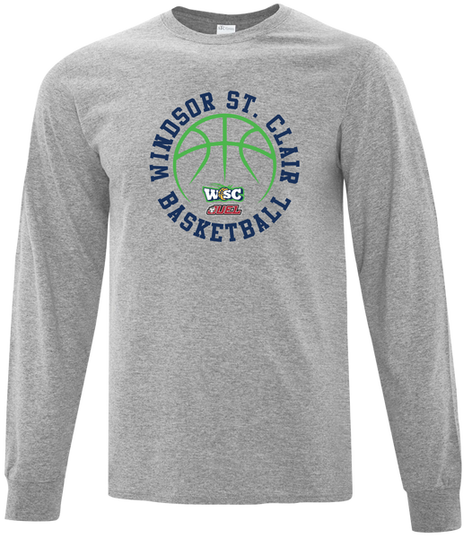Windsor St. Clair Basketball Ball Adult Cotton Long Sleeve with Printed Logo