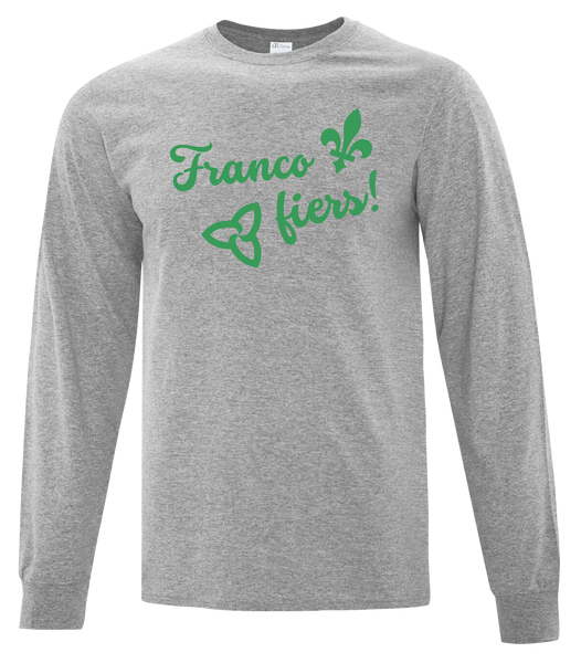 "Franco Fiers Script" Adult Cotton Long Sleeve with Printed Logo