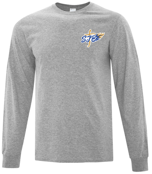 St. John the Baptist Staff Adult Cotton Long Sleeve with Printed Logo