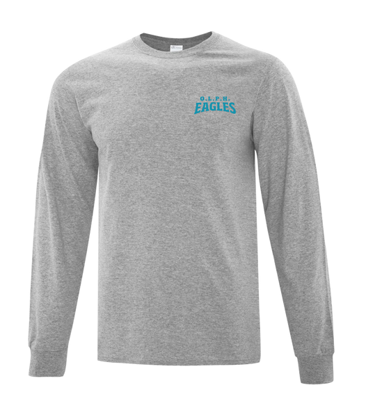 OLPH Youth Cotton Long Sleeve with Printed Left Chest Logo