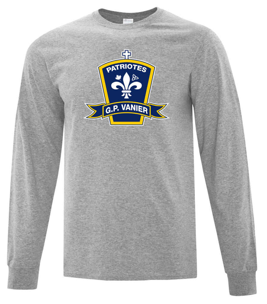 Georges-P.-Vanier Patriotes Adult Cotton Long Sleeve with Printed Logo