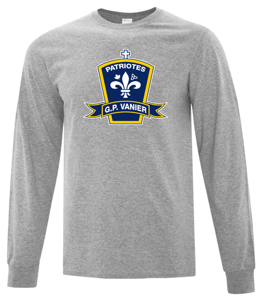 Georges-P.-Vanier Patriotes Youth Cotton Long Sleeve with Printed Logo