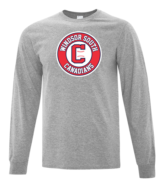 Windsor South Canadians Youth Cotton Long Sleeve with Printed Logo