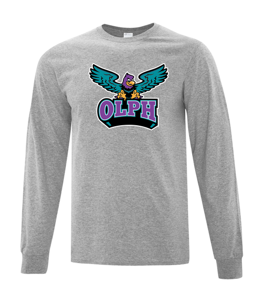 OLPH Adult Cotton Long Sleeve with Printed Logo