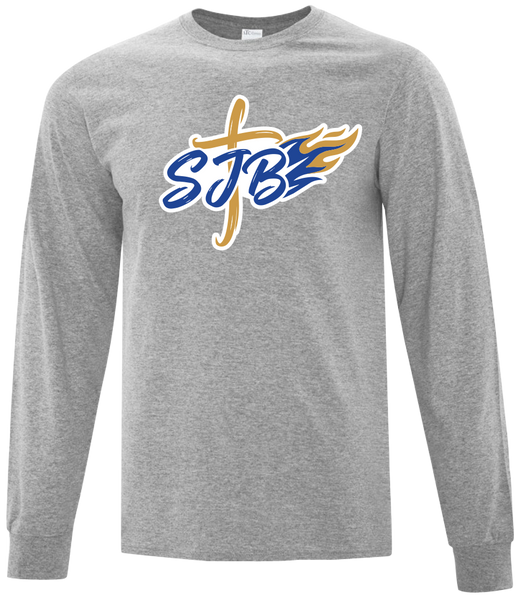 St. John the Baptist Youth Cotton Long Sleeve with Printed Logo