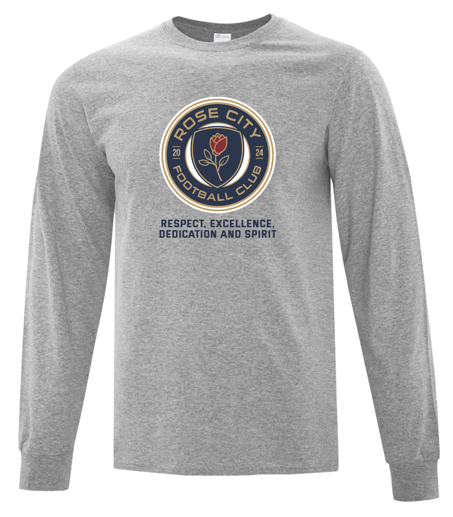 Rose City Football Club Youth Cotton Long Sleeve with Printed Logo