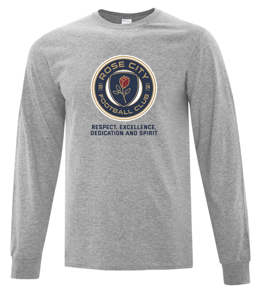 Rose City Football Club Youth Cotton Long Sleeve with Printed Logo