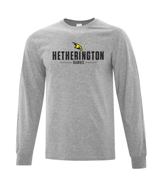 Hetherington Adult Cotton Long Sleeve with Printed Logo