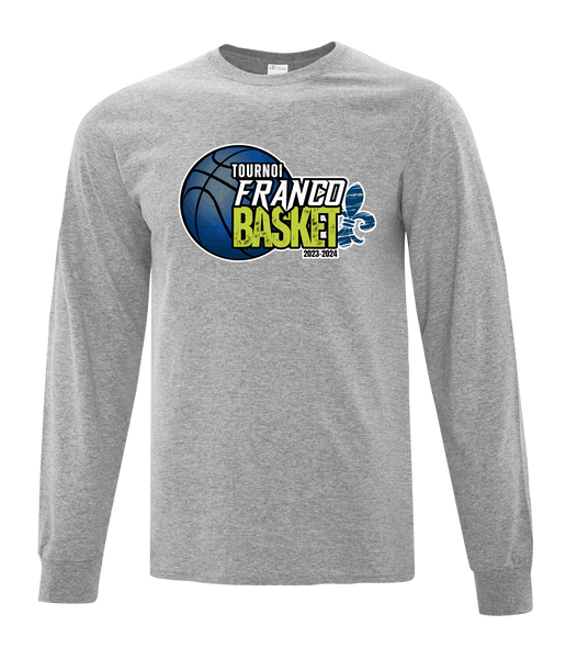 Tournoi Franco Basket 2023-2024 Adult Cotton Long Sleeve with Full Colour Logo