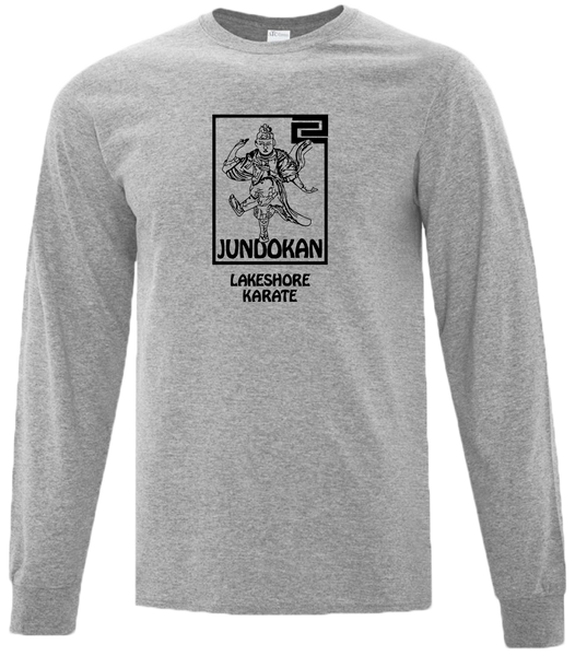 Lakeshore Karate Youth Cotton Long Sleeve with Printed Logo
