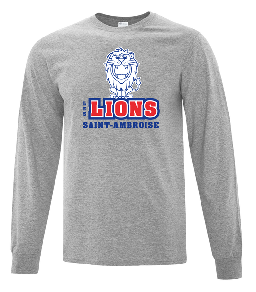 Saint Ambroise Les Lions Youth Cotton Long Sleeve with Printed logo