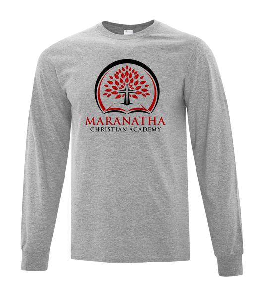 Maranatha Christian Academy Youth Cotton Long Sleeve with Printed Logo