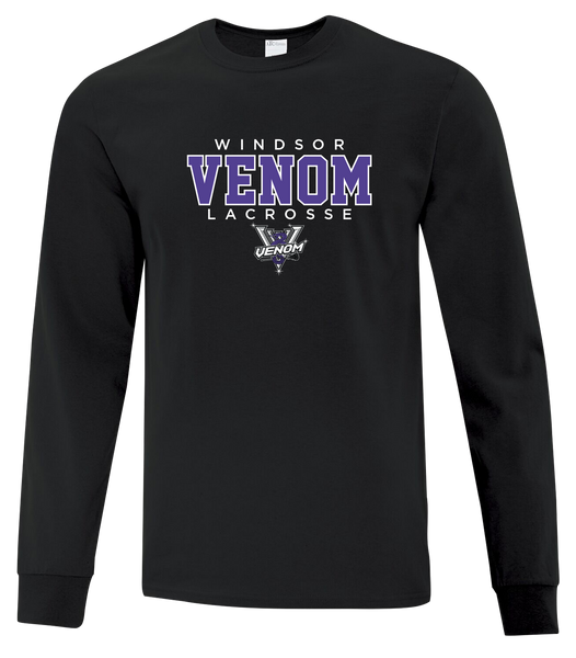 Windsor Venom Lacrosse Youth Cotton Long Sleeve with Printed Logo