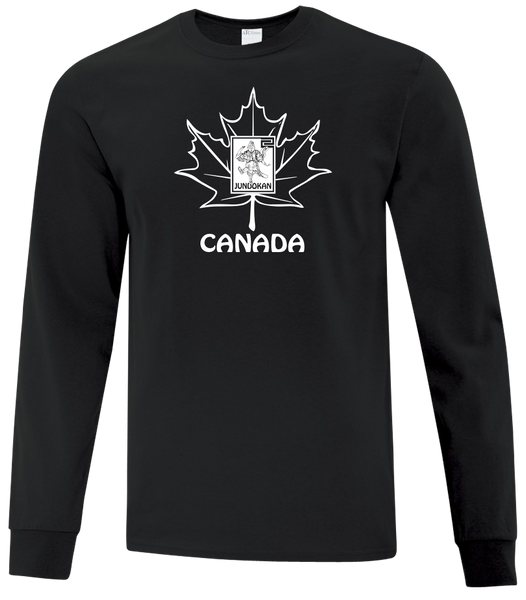 Lakeshore Karate Canada Youth Cotton Long Sleeve with Printed Logo