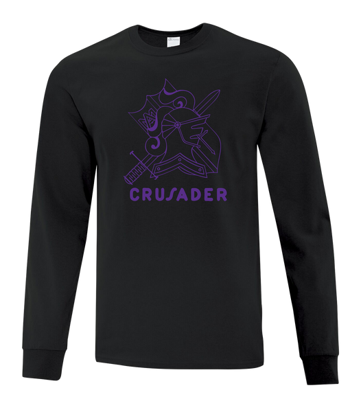 "Assumption Crusaders" Adult Cotton Long Sleeve with Printed Logo