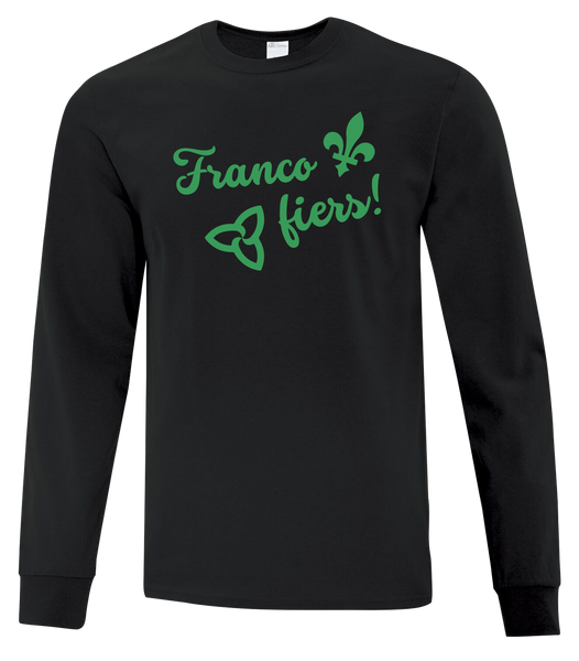 "Franco Fiers Script" Youth Cotton Long Sleeve with Printed Logo