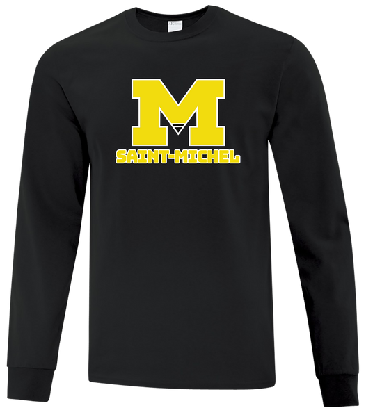 Saint-Michel Youth Cotton Long Sleeve with Printed Left Chest Logo