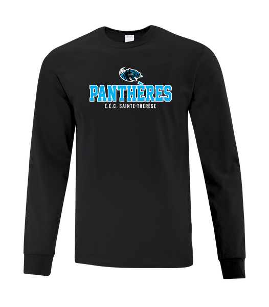 Pantheres Youth Cotton Long Sleeve with Printed Logo
