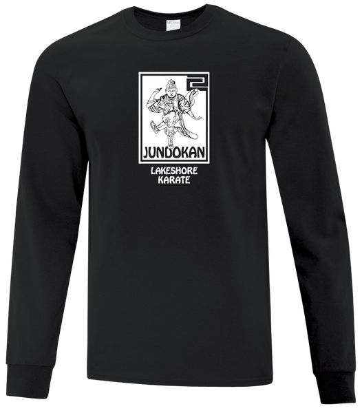 Lakeshore Karate Youth Cotton Long Sleeve with Printed Logo