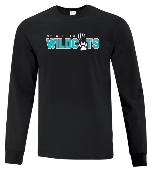 St. William Wildcats Youth Cotton Long Sleeve with Printed Logo