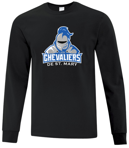 Les Chevaliers De St. Mary Youth Cotton Long Sleeve with Printed Logo
