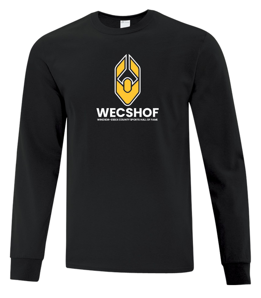 Windsor Essex Sports Hall Of Fame Adult Cotton Long Sleeve with Printed Logo
