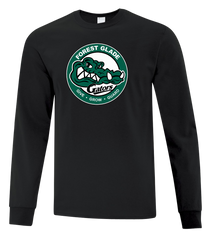 Forest Glade Gators Adult Cotton Long Sleeve with Printed Logo