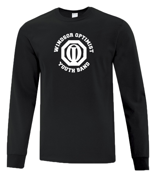 Windsor Optimist Band Adult Cotton Long Sleeve with Printed Logo