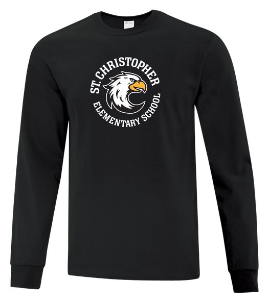 St. Christopher Adult Cotton Long Sleeve with Printed Logo