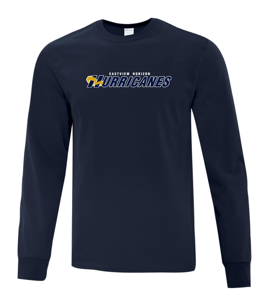 Eastview Horizon Hurricanes Youth Cotton Long Sleeve with Printed Logo