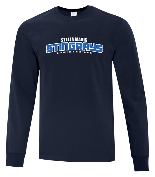 Stella Maris Stingrays Youth Cotton Long Sleeve with Printed Logo